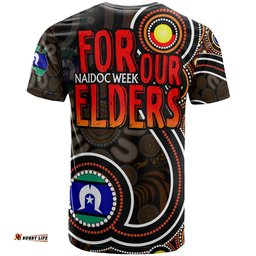 Amazing Aussie Naidoc Week T-shirt - Custom For Our Elders Aboriginal Inspired Dot Art T-shirt
