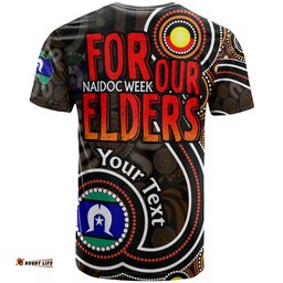 Amazing Aussie Naidoc Week T-shirt - Custom For Our Elders Aboriginal Inspired Dot Art T-shirt