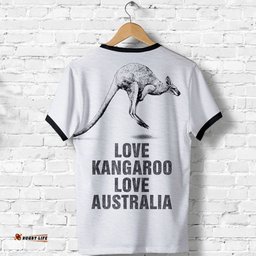 t shirt kangaroo t shirt drawing style unisex