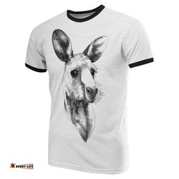 t shirt kangaroo t shirt drawing style unisex
