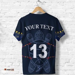 custom text and number the crows indigenous t shirt adelaide football
