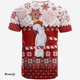 aboriginal christmas 2022 cockatoo t shirt red style