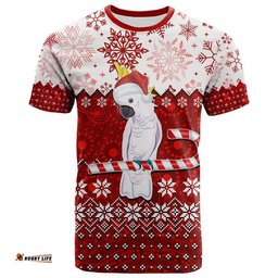 aboriginal christmas 2022 cockatoo t shirt red style