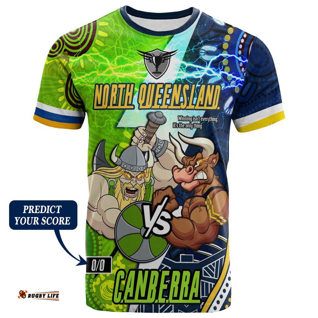 australia north queensland vs canberra city custom t shirt australia big match proud of culture