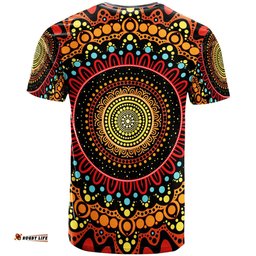 Amazing Aussie Australia Aboriginal Inspired T-shirt - Aboriginal Inspired Style Of Dot Painting