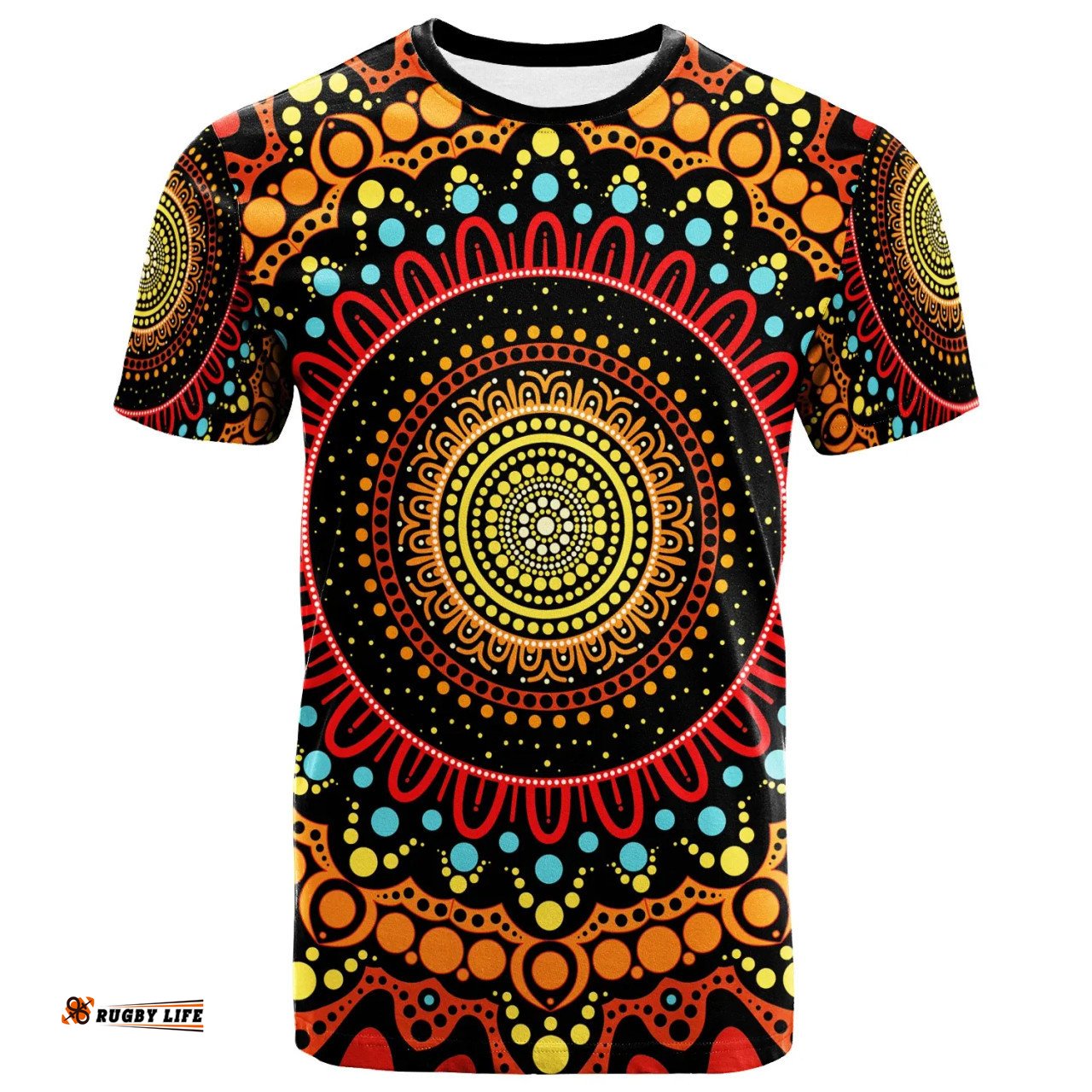 Amazing Aussie Australia Aboriginal Inspired T-shirt - Aboriginal Inspired Style Of Dot Painting
