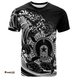 Amazing Aussie Australia Torres Strait Islands Inspired T-Shirt - Torres Strait Islands in Wave (Black)