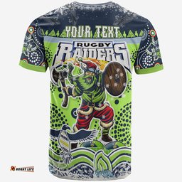 Amazing Aussie Canberra Raiders Christmas Kid T-Shirt - Custom Merry Viking Canberra Raiders Christmas Indigenous T-Shirt