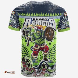 Amazing Aussie Canberra Raiders Christmas Kid T-Shirt - Custom Merry Viking Canberra Raiders Christmas Indigenous T-Shirt