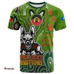 Amazing Aussie South Sydney Rabbitohs T-shirt - Custom Aussie Naidoc Week South Sydney Rabbitohs T-shirt