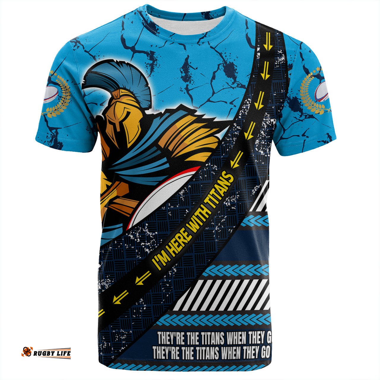 Amazing Aussie Gold Coast Titans Sport T-Shirt - Theme Song For Rugby With Sporty Style