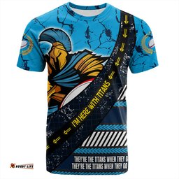Amazing Aussie Gold Coast Titans Sport T-Shirt - Theme Song For Rugby With Sporty Style