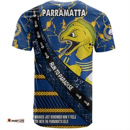 Amazing Aussie Parramatta Eels Sport T-Shirt - Theme Song For Rugby With Sporty Style