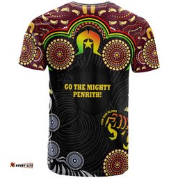 Amazing Aussie Penrith Panthers Naidoc Week Custom T-Shirt - Torres Strait Aboriginal Inspired Style T-Shirt