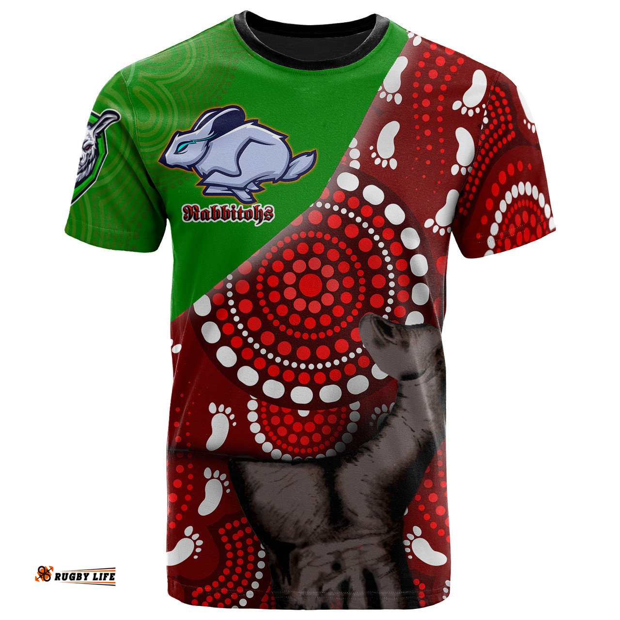 Amazing Aussie South Sydney Rabbitohs Patronage T-shirt - Rabbitohs Bloods In My Veins