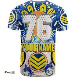 Amazing Aussie North Queensland Cowboys Custom Indigenous T-Shirt - North Queensland Cowboys Cows With Aboriginal Culture T-Shirt
