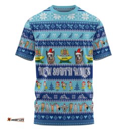 Amazing Aussie New South Wales Big Things Christmas Custom T-shirt - The Big Banana And Blue Heeler For Kids T-shirt