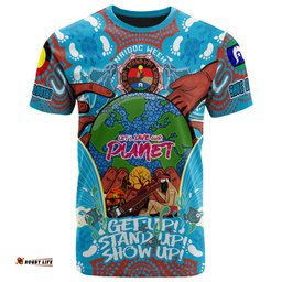 Amazing Aussie Australia NAIDOC Week Custom T-shirt - Let's Save Our Planet Aboriginal Inspired and Torres Strait Islander Culture T-shirt