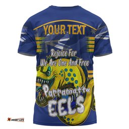 Amazing Aussie Parramatta Eels T-Shirt - Happy Australia Day We Are One And Free
