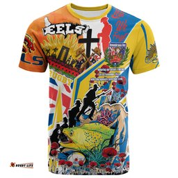 Amazing Aussie Parramatta Eels T-shirt - Custom Remembrance Parramatta Eels Anzac Quote With Poppy And Rosemary T-shirt