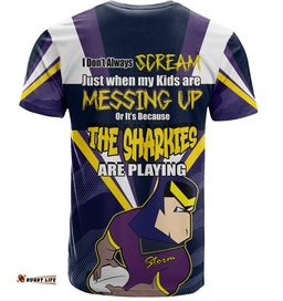 Amazing Aussie Melbourne Storm Mother's Day T-Shirt - Screaming Mom and Crazy Fan