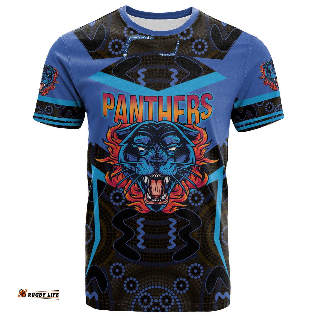 Amazing Aussie Penrith Panthers T-shirt - Custom Angry Panther Style T-shirt