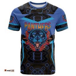 Amazing Aussie Penrith Panthers T-shirt - Custom Angry Panther Style T-shirt
