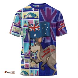 Amazing Aussie Australia Custom T-shirt - Happy Australia Day With Big Things T-shirt