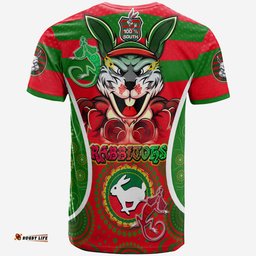 Amazing Aussie South Sydney Rabbitohs T-Shirt - 100% South Personalised Player And Number Indigenous T-Shirt