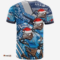 Amazing Aussie Cockroaches League Blue Xmas T-shirt - Custom  series NSW Blues Cockroach's Army Indigenous Fishing T-shirt