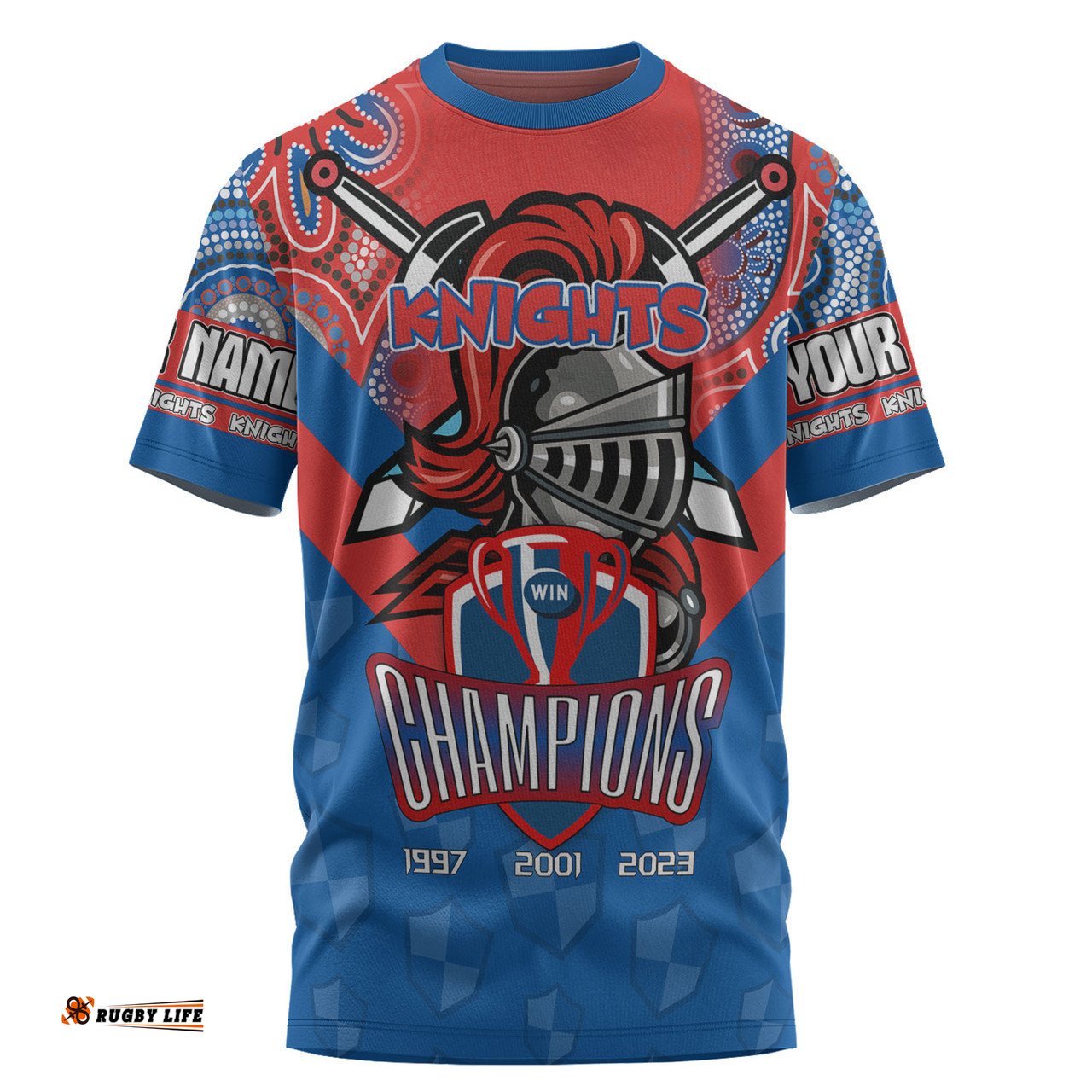 Amazing Aussie Newcastle Knights Sport T-Shirt - Custom Talent Win Games But Teamwork And Intelligence Win Championships With Aboriginal Style