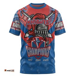 Amazing Aussie Newcastle Knights Sport T-Shirt - Custom Talent Win Games But Teamwork And Intelligence Win Championships With Aboriginal Style