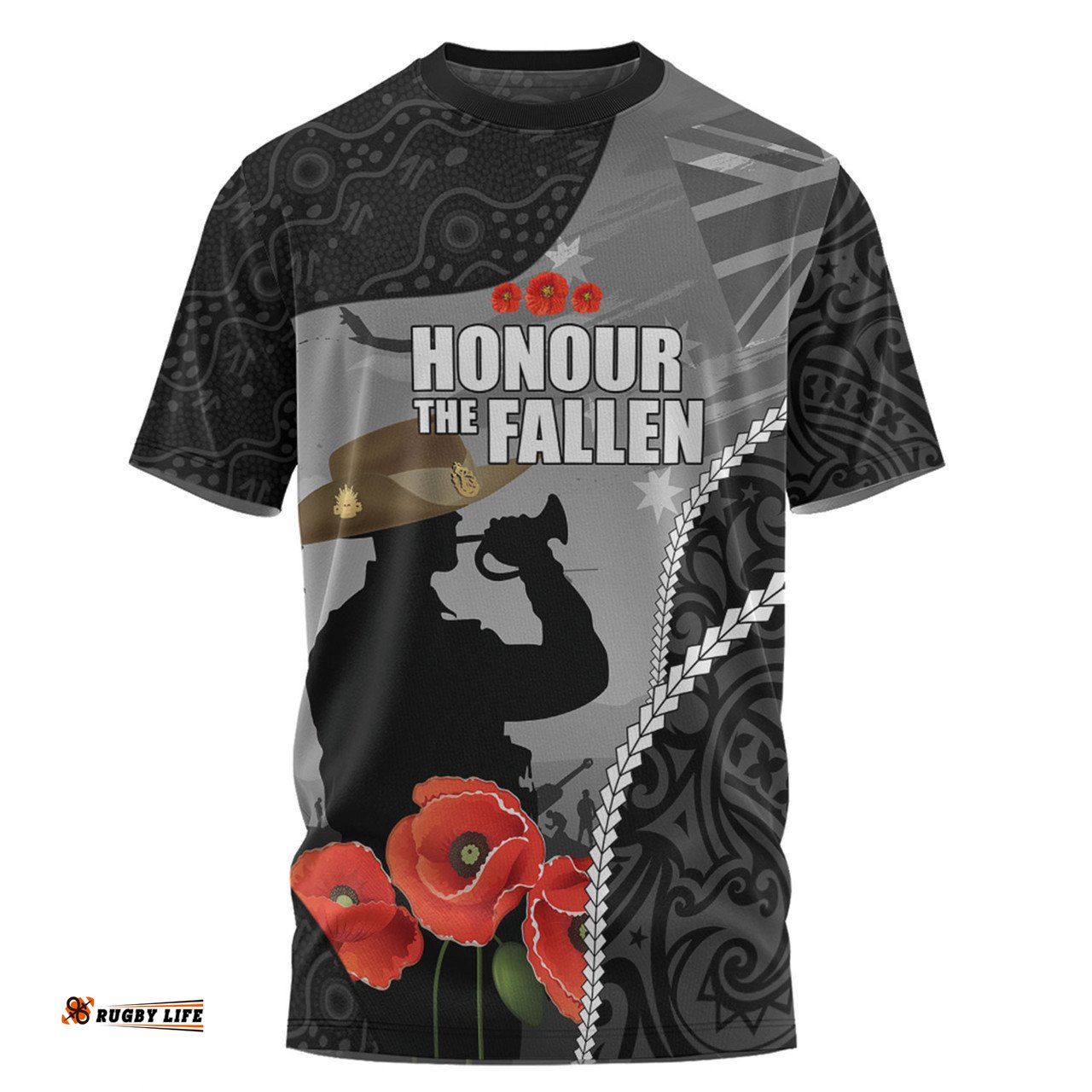 Amazing Aussie Australia Anzac Day Custom T-shirt - Australia And New Zealand Warriors Honour The Fallen Lest We Forget T-shirt