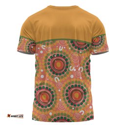 Amazing Aussie Australia Aboriginal Custom T-shirt - Abstract Seamless Pattern With Aboriginal Inspired T-shirt