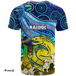 Amazing Aussie Parramatta Eels Naidoc Week Custom T-Shirt - Aboriginal Inspired Patterns T-Shirt