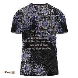 Amazing Aussie Australia Aboriginal T-shirt - The More You Know The Less You Need Purple Patterns T-shirt