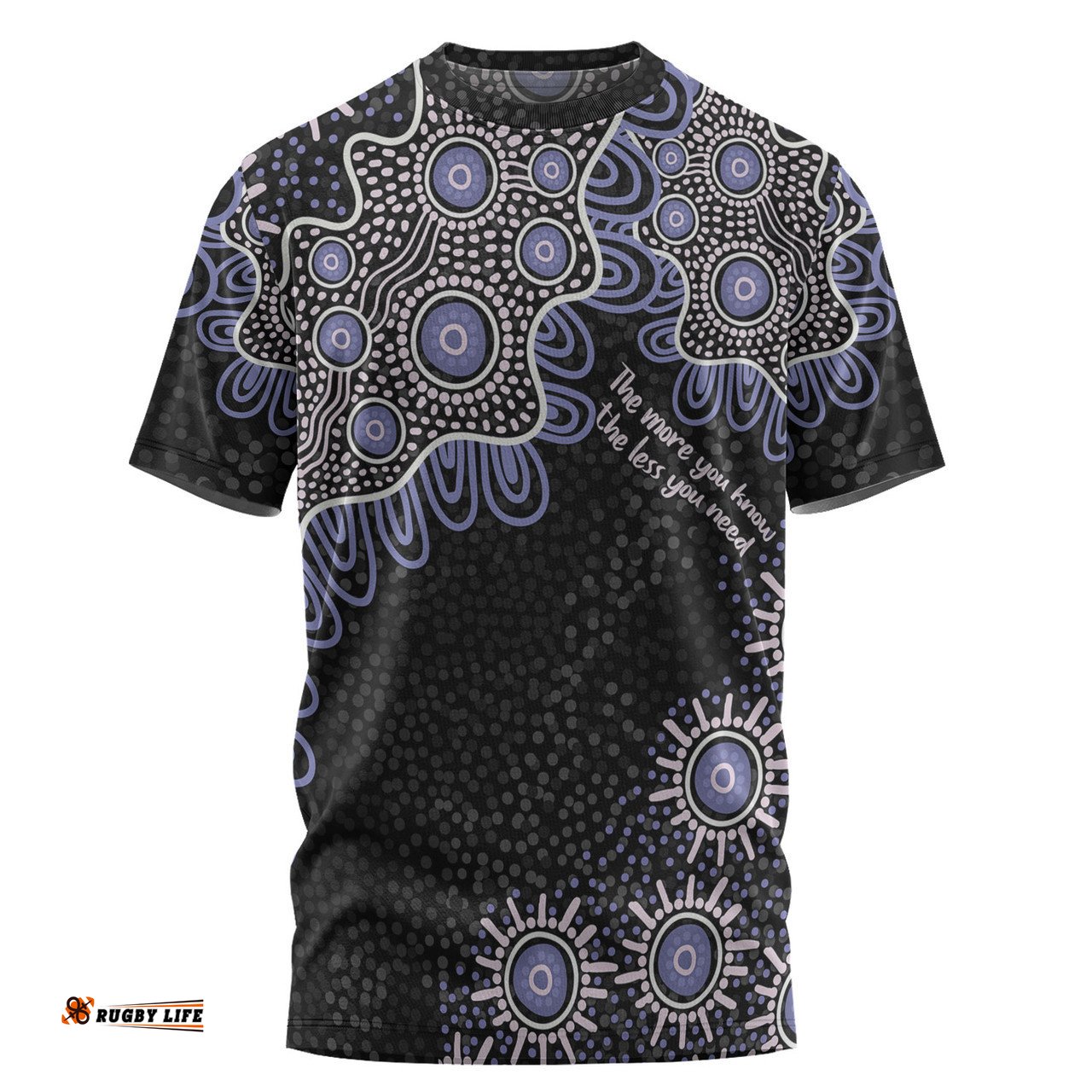 Amazing Aussie Australia Aboriginal T-shirt - The More You Know The Less You Need Purple Patterns T-shirt