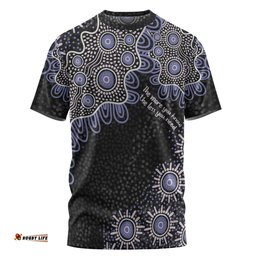 Amazing Aussie Australia Aboriginal T-shirt - The More You Know The Less You Need Purple Patterns T-shirt