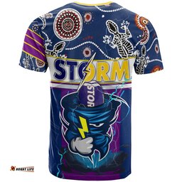 Amazing Aussie Melbourne Storm Custom T-shirt - Custom Super Melbourne Storm With Ball Heritage T-shirt