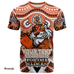 Amazing Aussie Wests Tigers Naidoc Week T-Shirt - Custom Tigers Naidoc Week For Our Elders T-shirt