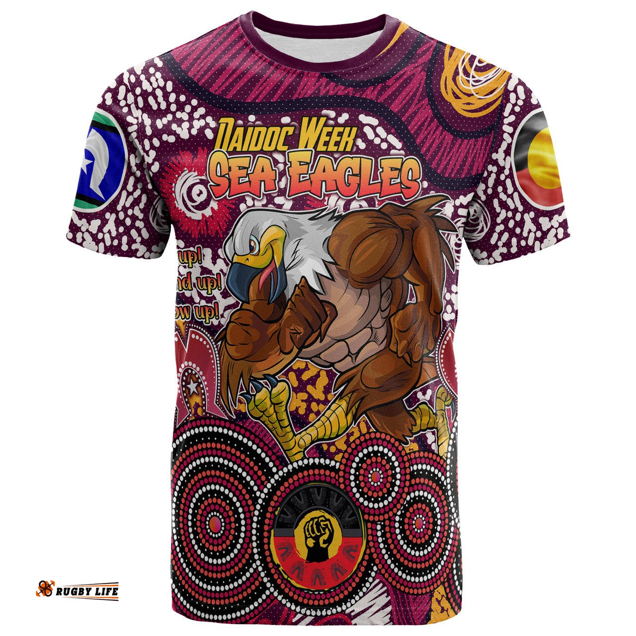 Amazing Aussie Australia Sea Eagles T-shirt - Custom Naidoc Week Australia Sea Eagles T-shirt