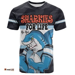 Amazing Aussie Cronulla-Sutherland Sharks T-Shirt- Sharkies Supporter T-Shirt