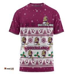 Amazing Aussie Queensland Cane Toads Christmas Custom T-shirt - Special Ugly Christmas T-shirt