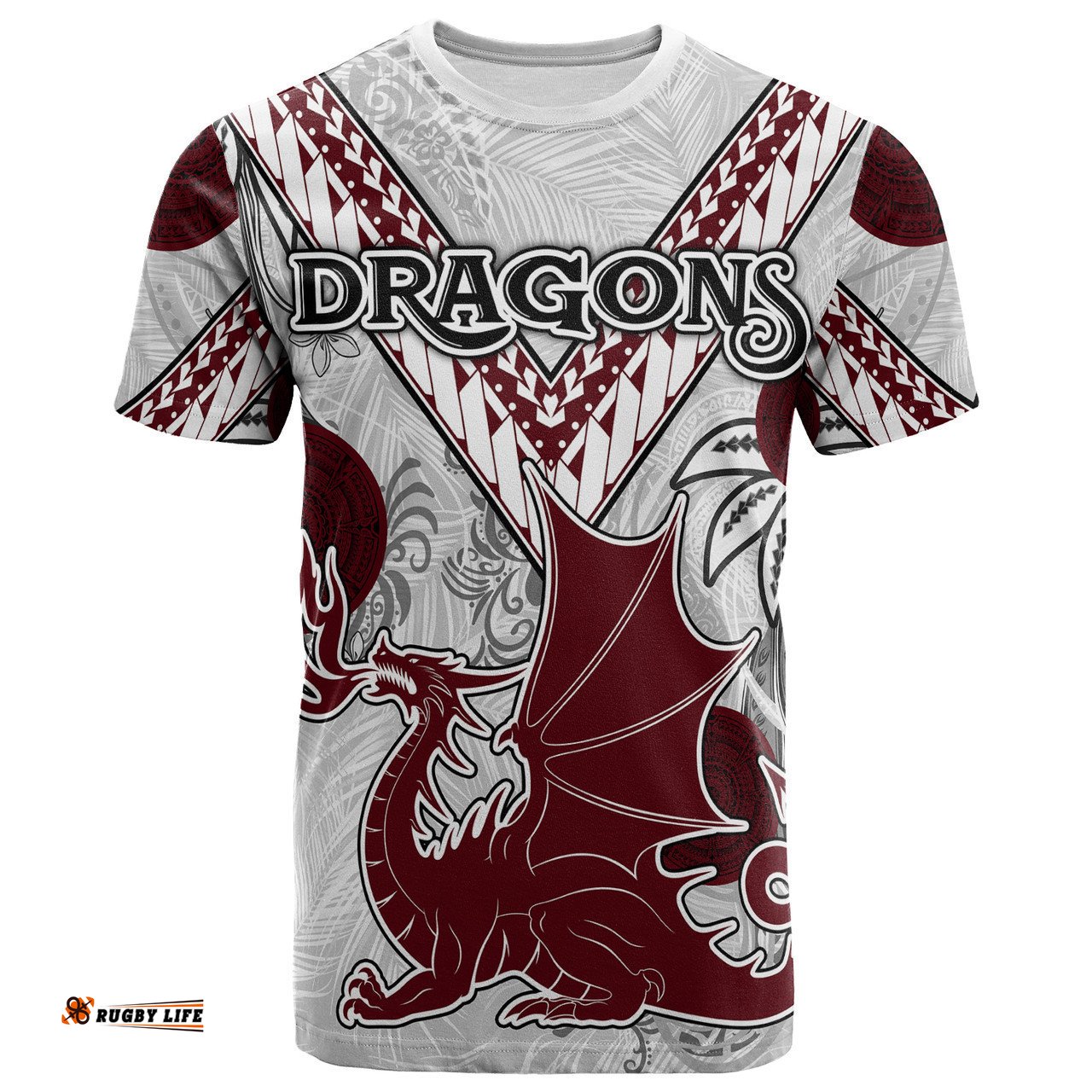 Amazing Aussie St.George T-shirt - Custom Polynesian Australia Dragons T-shirt