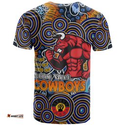Amazing Aussie North Queensland Cowboys T-shirt - Custom Naidoc Week Aussie Super North Queensland Cowboys T-shirt