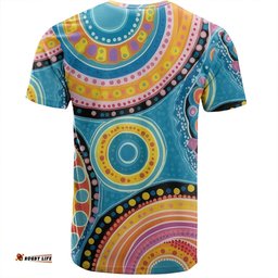 Amazing Aussie Australia Aboriginal T-shirt - Dots Art And Colorful Pattern T-shirt