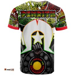 Amazing Aussie Penrith Panthers Naidoc Week T-shirt - Custom Indigenous Penrith Panthers For Our Elders Watercolour Style T-shirt