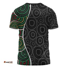 Amazing Aussie Australia Aboriginal T-shirt - Green Dot Art Circle Pattern From Aboriginal Art T-shirt
