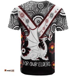 Amazing Aussie St. George Illawarra Dragons Naidoc T-shirt - Custom For Our Elders T-shirt
