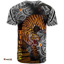 Amazing Aussie Australia Tigers Polynesian T-shirt - Custom Wild South West Sydney